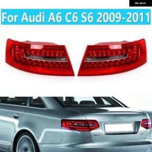 アウディ A6 C6 S6 クワトロ RS6 サルーンセダン 2009-2011 リア LED リアテール LIGHTS ウィンカーストップランプカーパーツブレーキライト