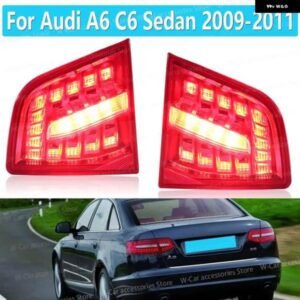 アウディ LED リアインナー テールライト A6 C6 S6 クワトロ RS6 サルーンセダン 2009-2011 LED テールブレーキライト アセンブリ