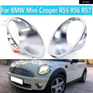 BMW 左/右フロント フォグライト ランプクローム トリム リングカバー ミニクーパーR55 R56 R57ガソリン車51112753661 51112753662