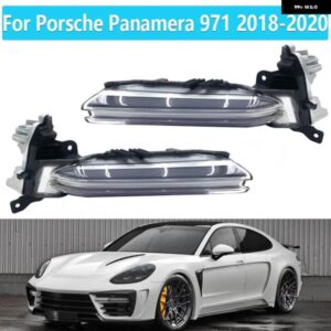 ポルシェ パナメーラ 971 2018 2019 2020 車 LED デイタイム ランニングランプ フロント フォグライト 信号ランプ 97195