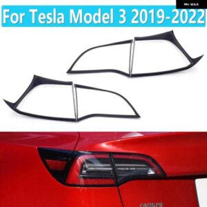 テスラ リアバンパー テールライト カバー モデル 3 2019-22 テールライト ハウジングテールランプフレーム自動車 アクセサリー