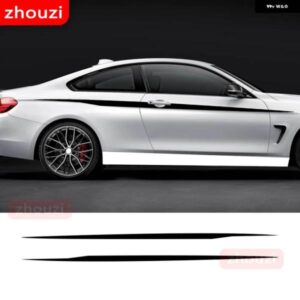 BMW 4シリーズ グランクーペ F36 アクセサリードアサイドアッパー ストライプ スカートウエストラインビニール DIY デカール ステッカー