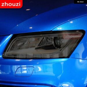 アウディ Q5 SQ5 FY 8R 2009-2022 ヘッドライト フィルム ビニール修復クリア黒 TPU ステッカー 2個 アクセサリー