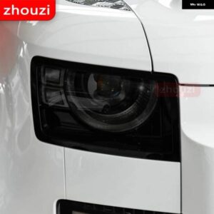 ランドローバー ディフェンダー 2020-2022 ヘッドライト フィルム ヘッドランプ 修復黒クリア TPU ステッカー ACCESSORIE