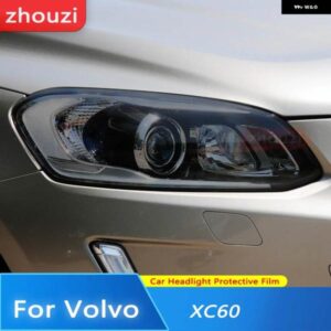 ボルボ XC60 2014-2016 2017-2022 2020 2021 車ランプ ヘッドライト ティントブラック フィルム クリア TPU ステッ