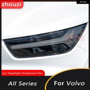 ボルボ XC60 XC90 XC40 V90 V60 S60 S90 アクセサリー TPU スペシャルな ヘッドライト フィルム スモークブラッククリア ステッカー