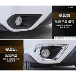 スバル フォレスター 2013-17 フロント ヘッドランプ フォグランプ フレームスティックスタイリング ABS シャドウカバー パッドスティ