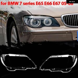 BMW ヘッドランプ カバー ヘッドライト レンズ ガラス カバー ランプシェードブライトシェルカバー E65 E66 E67 2005-2008 フェイスリフトランプカバー