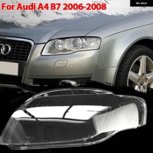 アウディ クリアハウジングフロント ヘッドライト レンズ シェルカバー ガラス ランプカバー ランプシェード A4 B7 2006 2007 2008