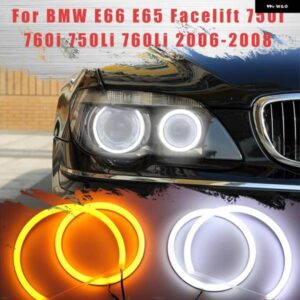 BMW LED SMD スイッチバック エンジェルアイリング DRL キット E66 E65 フェイスリフト 750I 760I 750LI 760LI 2006 2007 2008