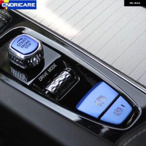 ボルボ アルミスタートハンドブレーキボタン スパンコール装飾 ステッカー トリム XC60 S60 XC90 S90 V90 インテリア アクセサリー