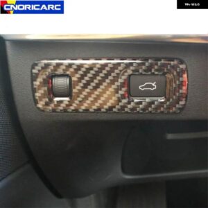 ボルボ カーボン ヘッドライト スイッチボタン フレーム装飾 ステッカー トリム XC90 S90 2016-2018 インテリア アクセサリー