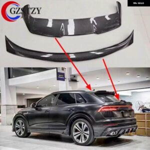 アウディ Q8 SQ8 2018-23 カーボンリアウイングトランク リップルーフスポイラー