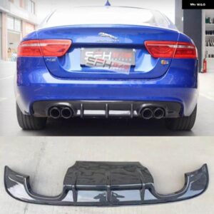 ジャガー カーボンレーシングリアバンパー リップディフューザー XE セダン 4 ドア 2015 2016 2017 バンパー エプロンガードプレ