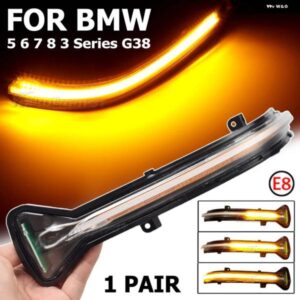 BMW 2個 LED 流れるバックミラー シーケンシャルウインカーダイナミック ウィンカーライト G30 G31 G11 G12 G14 G15 3シリーズ G20
