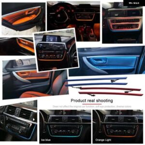 BMW 4 インナードア アンビエントライト LED 装飾 トリム ライト青とオレンジ色のムードライト 3シリーズ F30 12-18