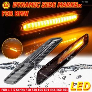 BMW 点滅シーケンシャル LED ウィンカー サイドマーカー ライト 1 3 5シリーズ F30 E90 E91 E92 E93 E46 E60 E61 F10 F11