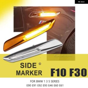 BMW LED ウインカー サイドマーカー ライトシーケンシャル点滅ランプ 1 3 5シリーズ E81 E82 E87 E88 E90 E91 E92 E93 F10 F11 E60 E61