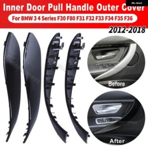 BMW 4個 インテリア ドア プルハンドル アウターカバー 交換 トリム 3シリーズ F30 F31 2013-2017 GT F34 2014-2017 4シリーズ F36