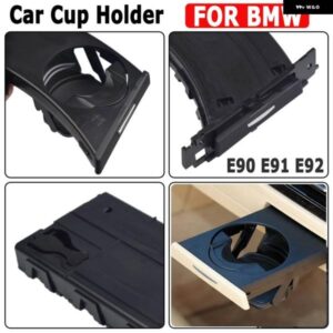 BMW 左/右フロント格納式ウォーターカップドリンクカップホルダースタンド E90 E91 E92 E93 51459173463