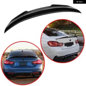 BMW 4シリーズ クーペ F32 2 ドア 2014-2020 428I 435I 440I ABS PSM リアウイング スポイラー 黒カーボンの外観