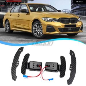 BMW 磁気シフトパドル 3 5 6 7シリーズ G20 G30 G32 G11 G01 G02 G05 G06 M5 カーボン ステアリング ホイールパドル シフター トリム