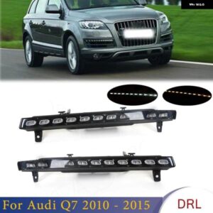 アウディ 12LED 11LED DRL デイタイム ランニングライト ウィンカーランプ機能付き Q7 2010-15