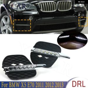 BMW X5 E70 2011 2012 2013 デイライト LED DRL デイランニング用 ランニングライト フォグランプ カバー フレーム グリル