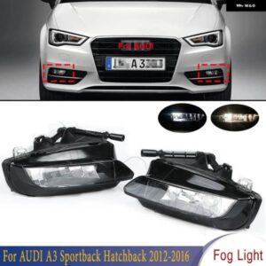 アウディ LED ハロゲン フォグライト フロントバンパー ライト A3 スポーツバックハッチバック 2012-16 8V0941699C 8V0941700C