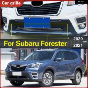 スバル フォレスター 2020 2021 ステンレスフロントバンパー メッシュ グリル記事装飾 トリム レーシンググリル