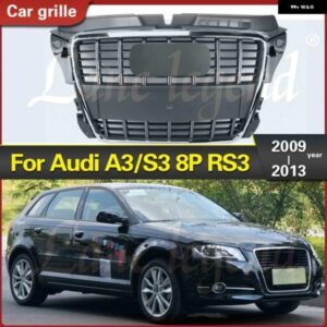 アウディ フロント レーシンググリル 吸気グリル A3/S3 2009-13 ABS グリルカバー 自動