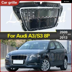 アウディ ハニカム メッシュ フロントバンパー ラジエーターグリル A3/S3 8P 2009-2013 RS3 センター レーシンググリル