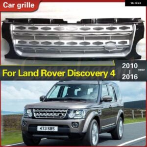 ランドローバー 外装 バンパー フロント レーシンググリル ディスカバリー 4 2010-2016 グリル ABS マスク自動車 アクセサリー