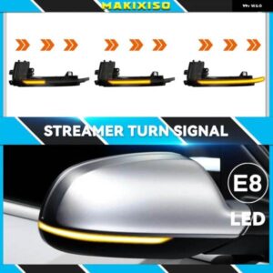 アウディ 2個 ダイナミックウィンカー LED サイドミラー インジケーターウインカーリピーターライト A3 8P A4 A5 Q3 A6 C6 S6 B8.5 S5 RS5 RS4