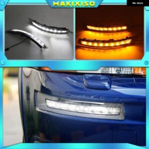 ボルボ 2個 デイタイム ランニングライト LED DRL XC90 2007-13 ランプウィンカー フォグランプ 点滅