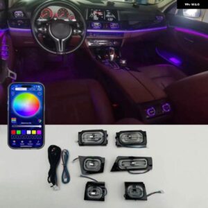 BMW 5シリーズ F10F18 アプリは LED エアコン 排気ノズル エアコン 吹き出し口の周囲光の規制 制御