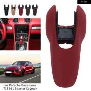 ポルシェ パナメーラ 718 911 ボクスター ケイマン インテリア アクセサリー ギア シフト ノブ カバー トリム インテリア アクセサリーの