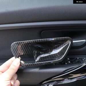 BMW カーボンルックドアハンドルカバー トリム - 3 4シリーズ F30 F34 3GT インテリア オートアクセサリー