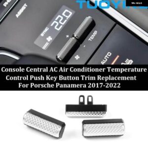 ポルシェ インナーセントラル コンソール AC エアコン 温度 制御 プッシュ スイッチキー ボタン 交換 パナメーラ 2017-2022