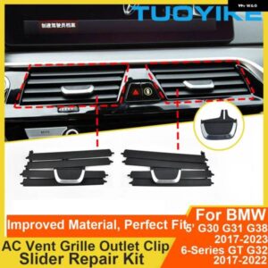 BMW フロント エアコン 中央ミドル AC ベントグリル SILDER アウトレット クリップリペアキット 5 6シリーズ GT G30 G31 G38 G32