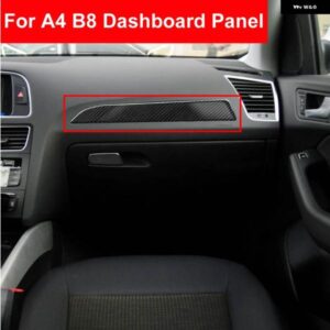 アウディ フロント インテリア ダッシュボード パネル トリム ステッカー カーボン 装飾 A4 B8 2009-2016 カー スタイリング オートアクセサリー