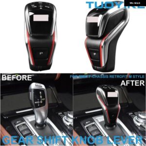 BMW LHD カーボンギア シフター ノブレバー M5 スタイル 5/6/7シリーズ F10 F18 F07 F06 F12 F01 X3 X4 F25 F26 X5 X6 F15 F16