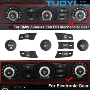 BMW 中央 コンソール AC エアコン キー ボタン トリム カバー 5シリーズ E60 E61 523 525 528 530 535 2002-2010
