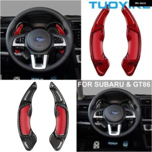 スバル スタイリング カーボン中央ステアリングホイールパドル シフター エクステンション GT86 XV BRZ フォレスター レガシィアウトバッ