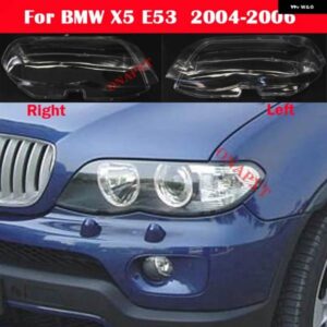 BMW X5 E53 2004-2006 フロント ヘッドライト レンズガラスキャップ自動シェルヘッドランプランプ シェード ヘッドライト ランプカバー
