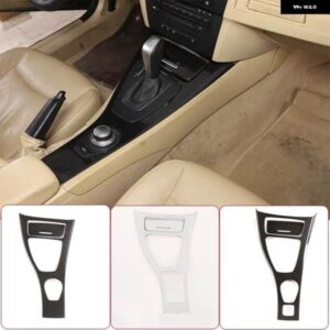 BMW LHD 3シリーズ E90 E92 E93 2005-12 ABS カーボン/センター コンソール ギアシフト フレーム パネル ステッカー カーアクセサリー