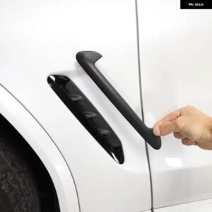 BMW 2個 黒 ABS X3 G01 X4 G02 2018 2019 2020 車 ABS クロームサイドエアフェンダーベント トリム カーアクセサリー