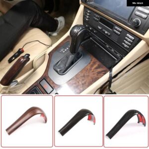 BMW 1個 ABS カーボン 3 5 6シリーズ X3 X5 E39 E46 E53 E60 E61 E63 E83 2004-2010 インテリア ギアシフト ヘッドカバー アクセサリー