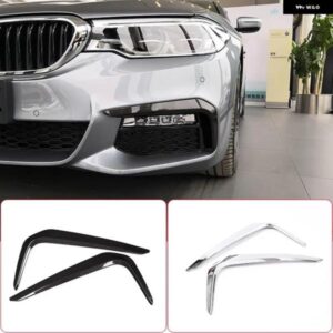 BMW カーボンスタイル ABS 車フロントフォグ 装飾 ストリップ トリム 5シリーズ G30 530LIM 2018-2022 カーアクセサリー