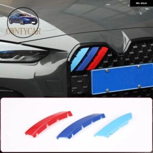BMW 4シリーズ G22 G26 2020-2022 カー スタイリング ABS フロントグリル 装飾 ストリップ トリム カーアクセサリー